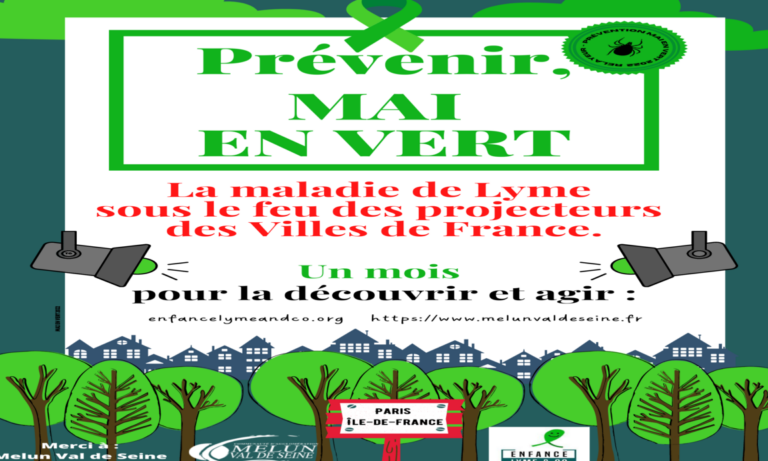 sensibilisation a la maladie de lyme le mois de mai en lumiere